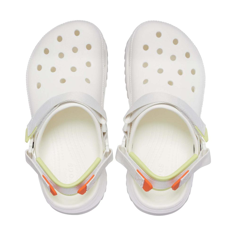 Crocs Classic Hiker Men Clogs White | HDYNBR642