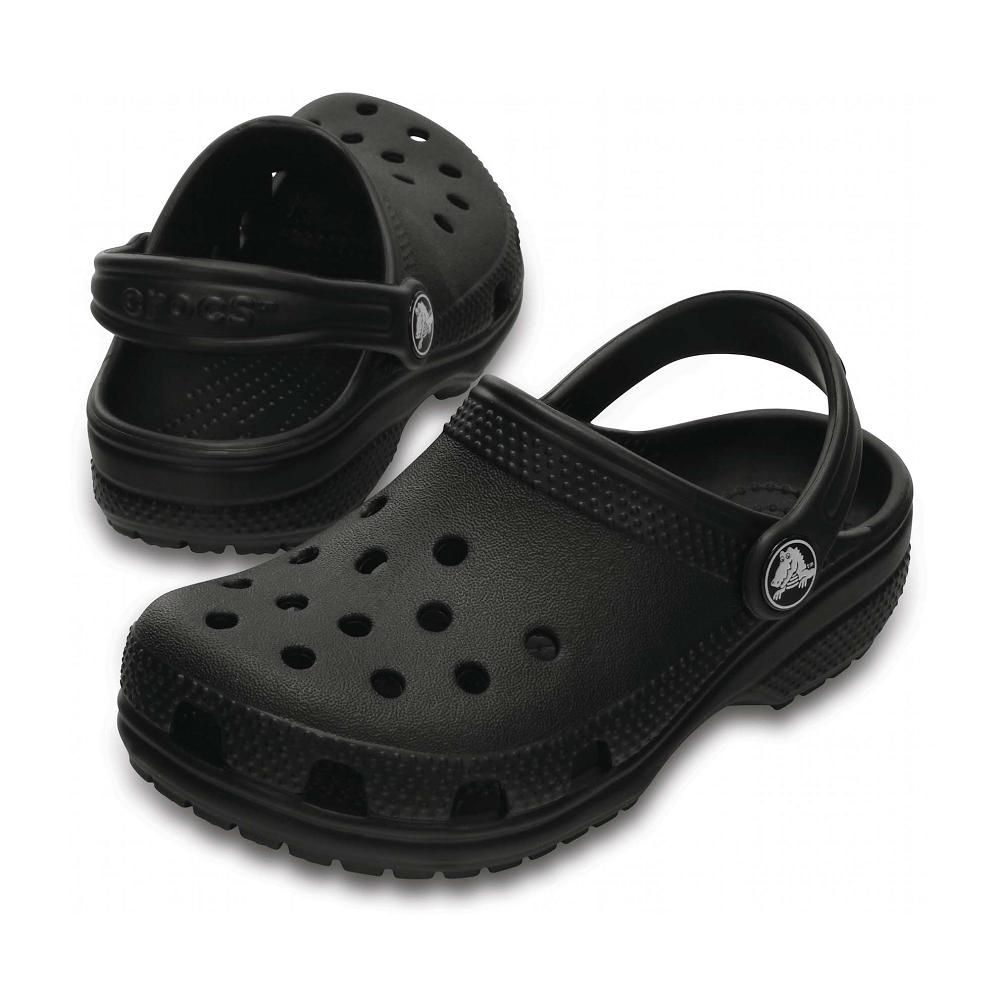 Crocs Classic Kids' Clogs Black | FHTCLI283