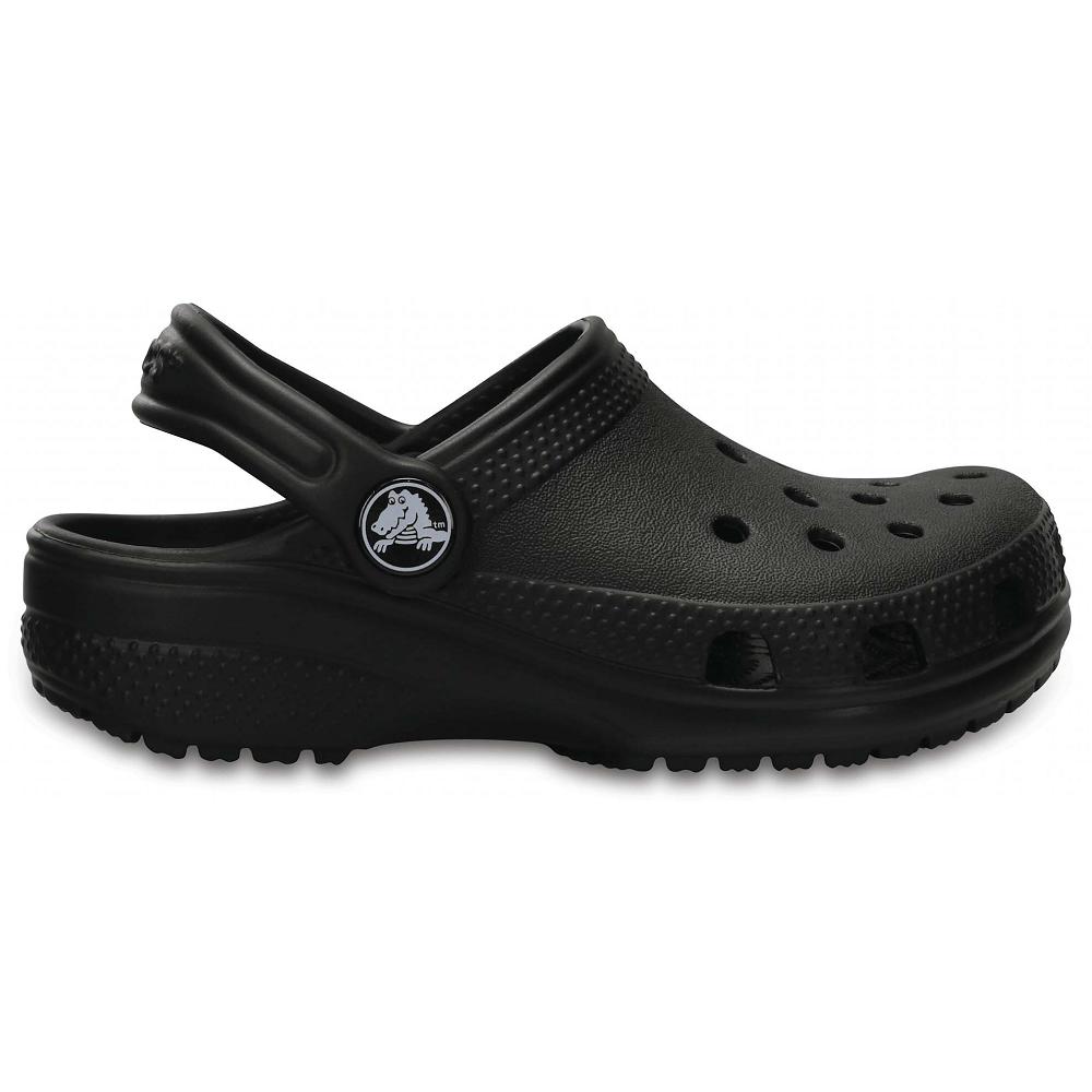 Crocs Classic Kids' Clogs Black | FHTCLI283