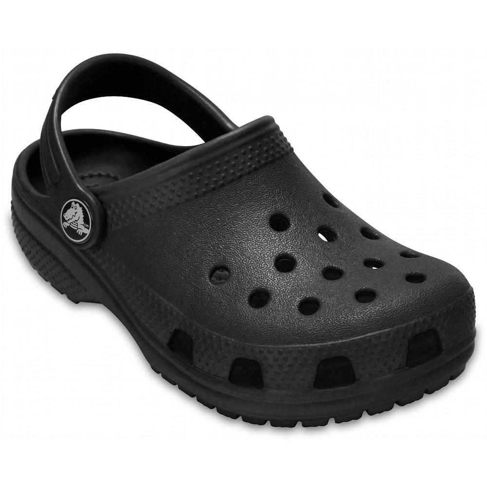 Crocs Classic Kids\' Clogs Black | FHTCLI283