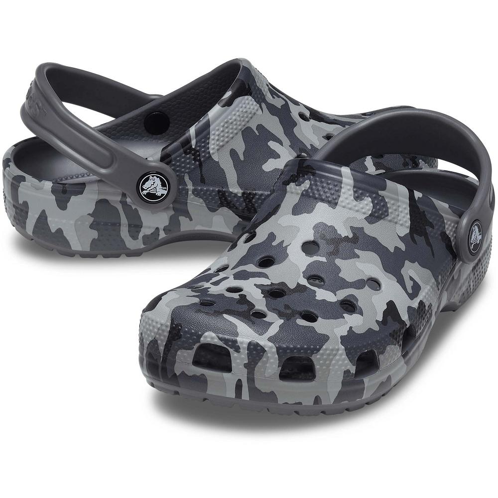 Crocs Classic Kids' Clogs Grey / Multicolor | EQFXMS124