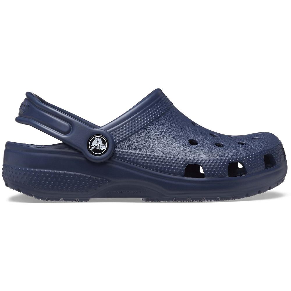 Crocs Classic Kids' Clogs Navy | CBGUZD629
