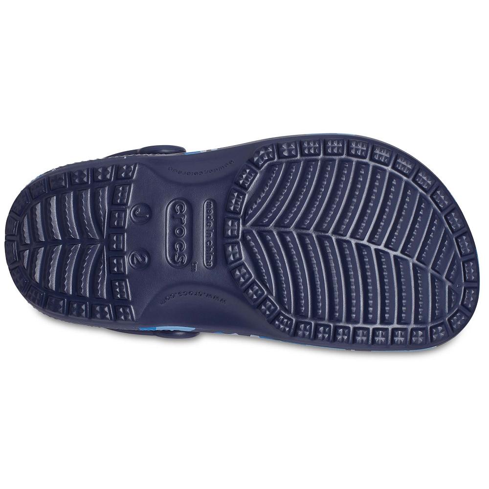 Crocs Classic Kids' Clogs Navy / Multicolor | TMREDS398