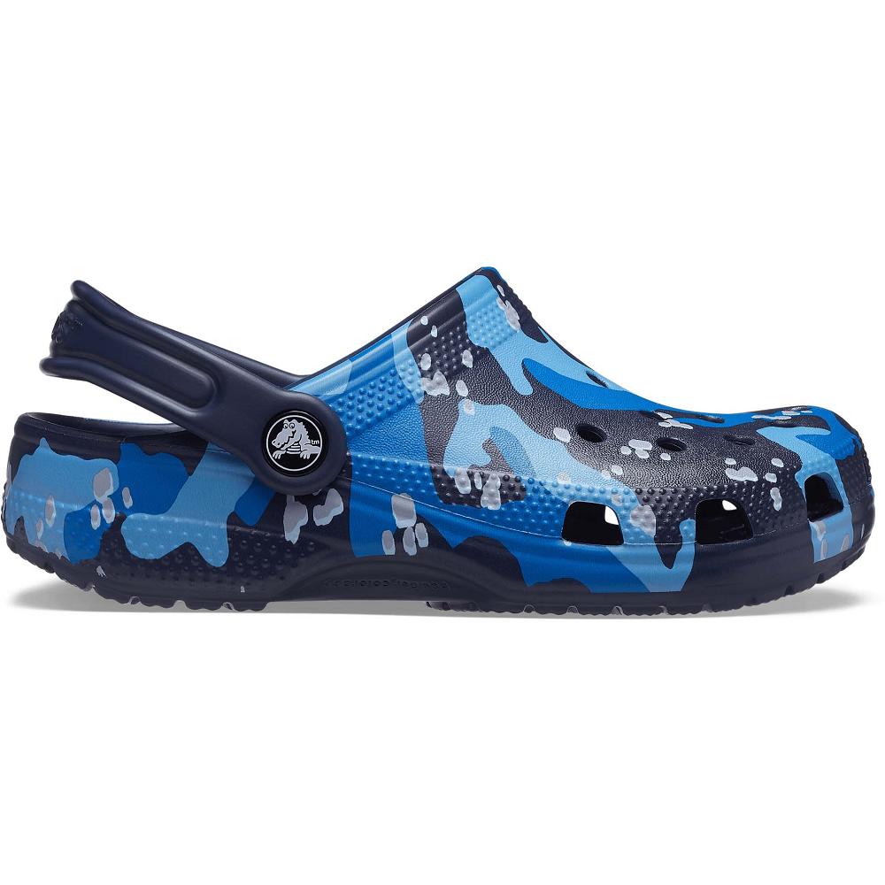 Crocs Classic Kids' Clogs Navy / Multicolor | TMREDS398