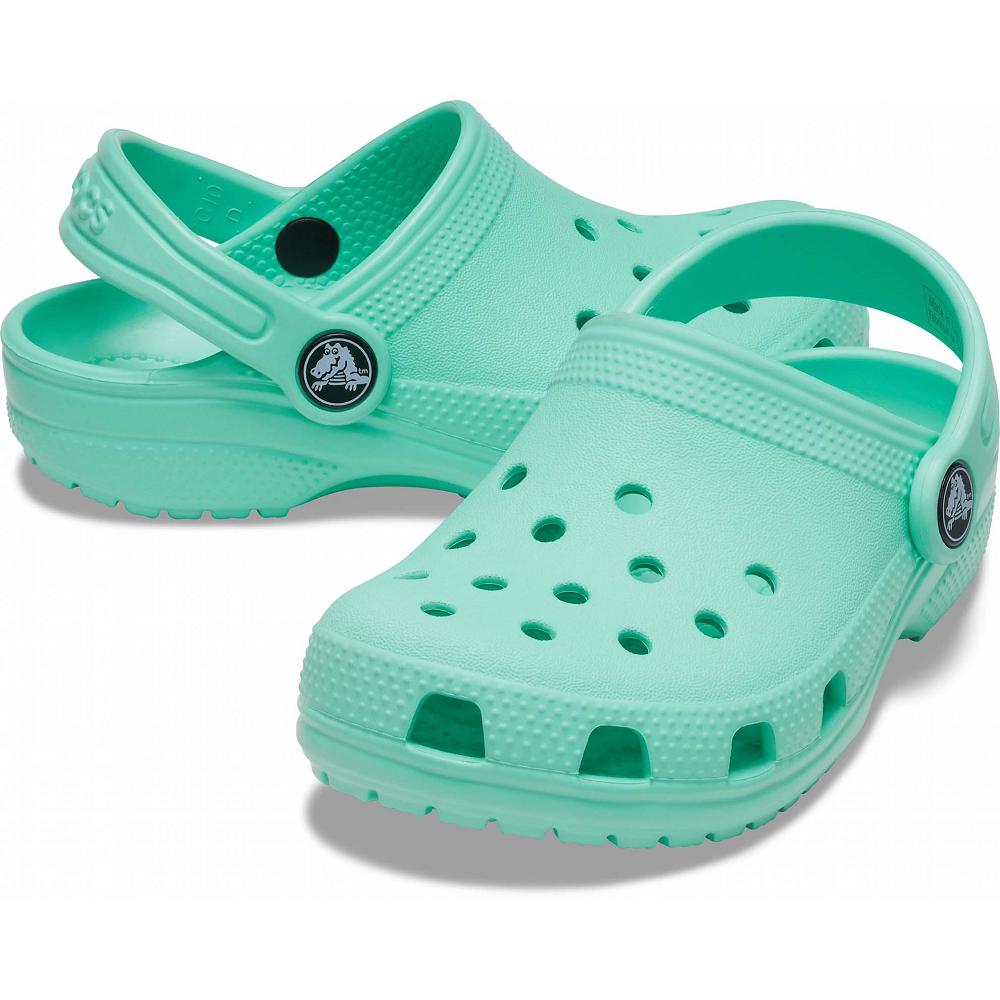 Crocs Classic Kids' Clogs Turquoise | HWSDXU820