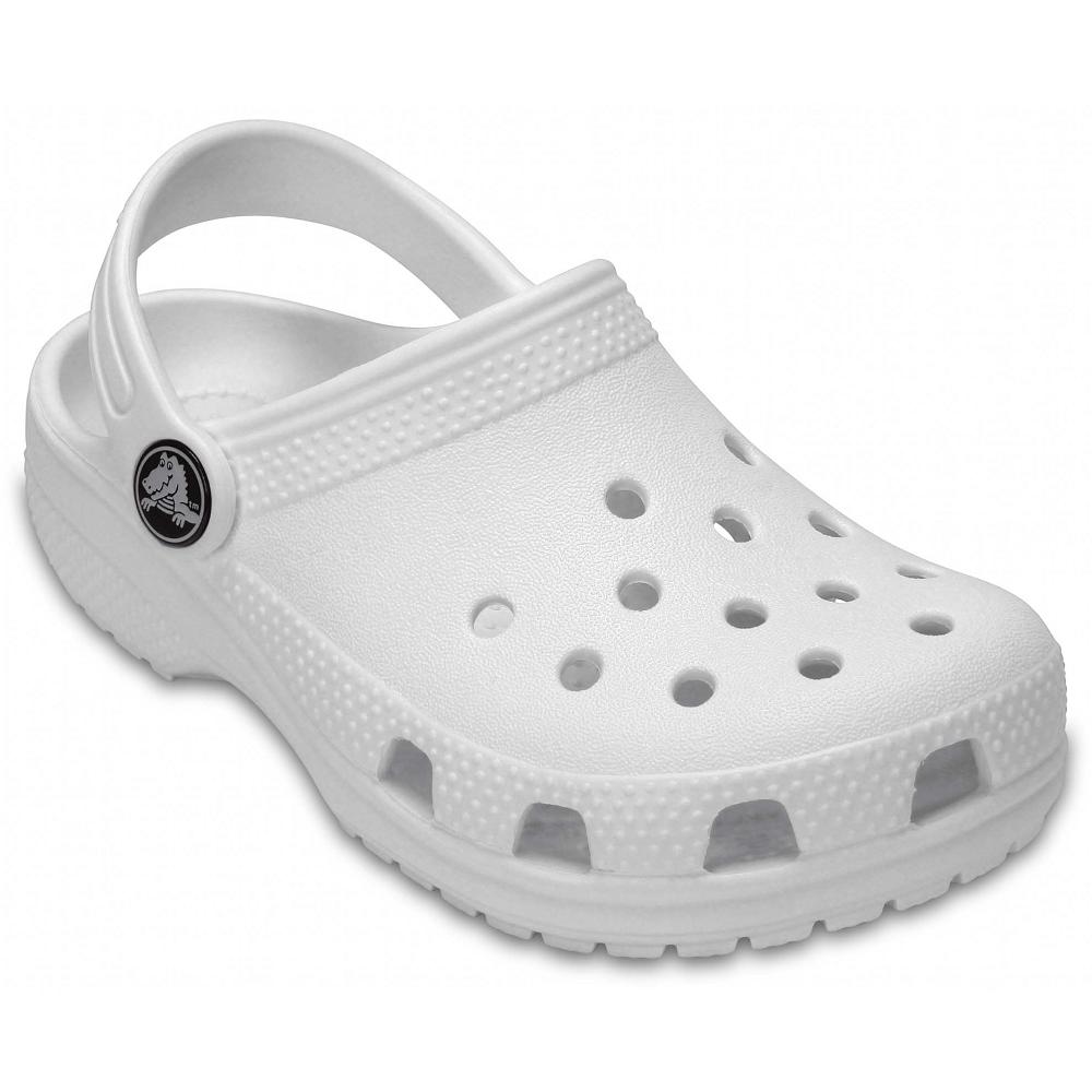 Crocs Classic Kids\' Clogs White | HPXGSL341