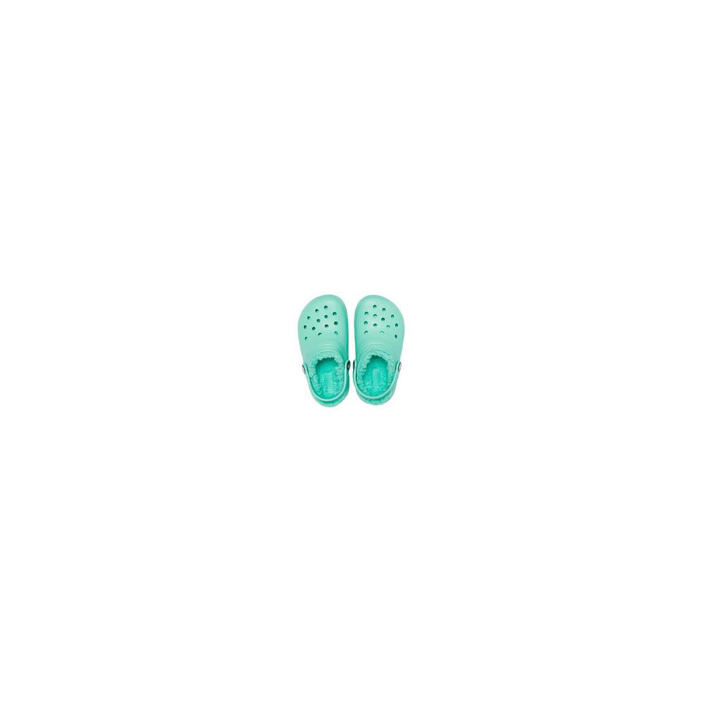 Crocs Classic Lined Kids' Clogs Mint | BTZMGI024