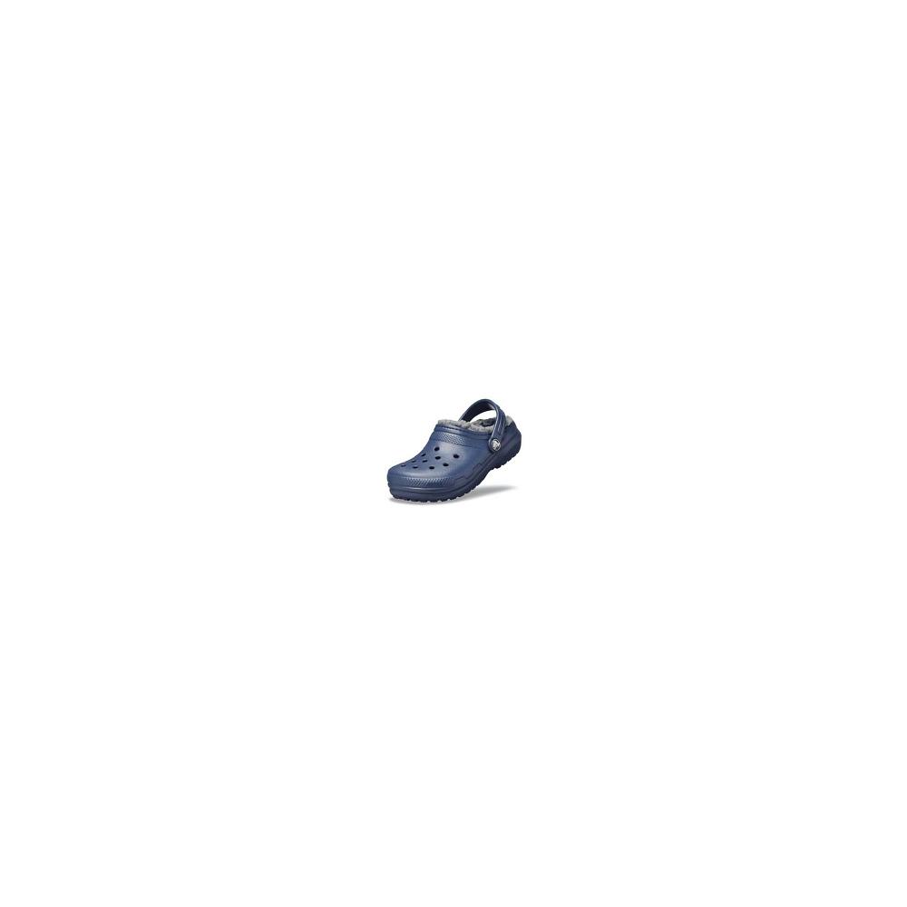 Crocs Classic Lined Kids\' Clogs Navy | RMUVDZ462