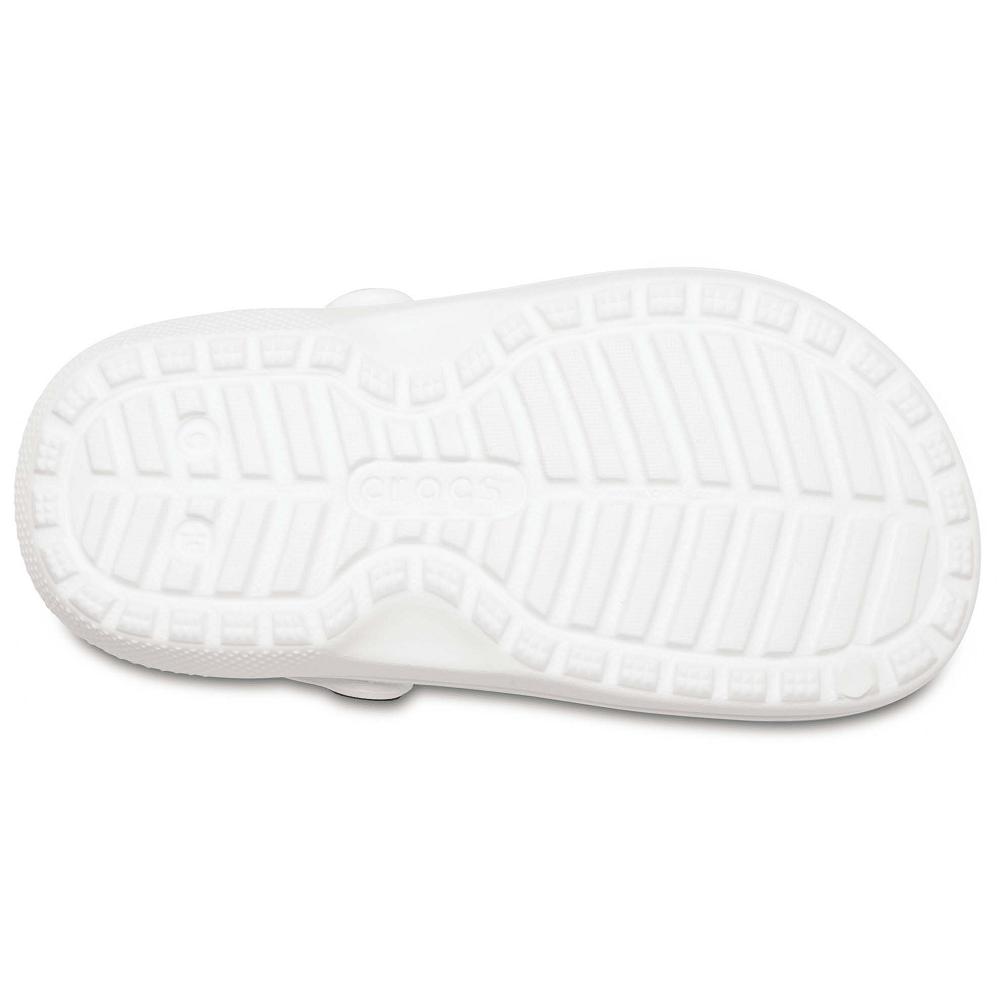 Crocs Classic Lined Kids' Clogs White | PTEKOW742