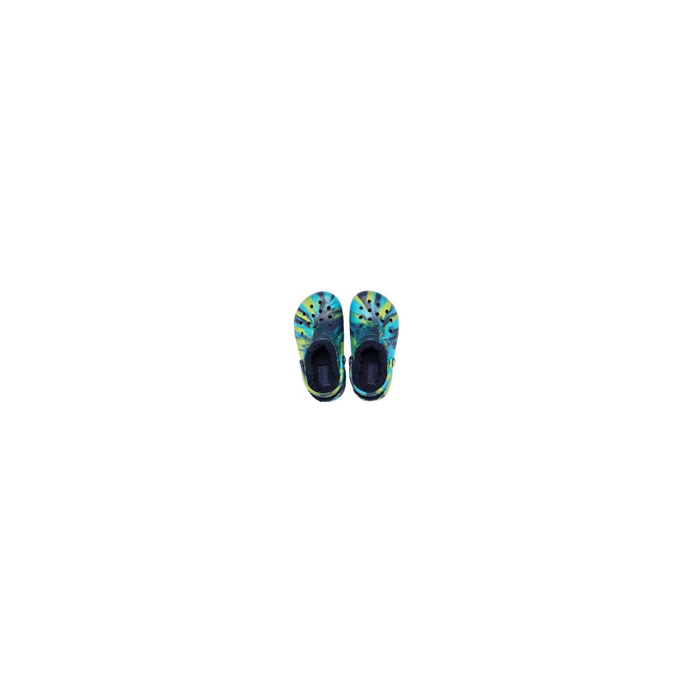 Crocs Classic Lined Marbled Kids' Clogs Green / Multicolor | TJWYVS975