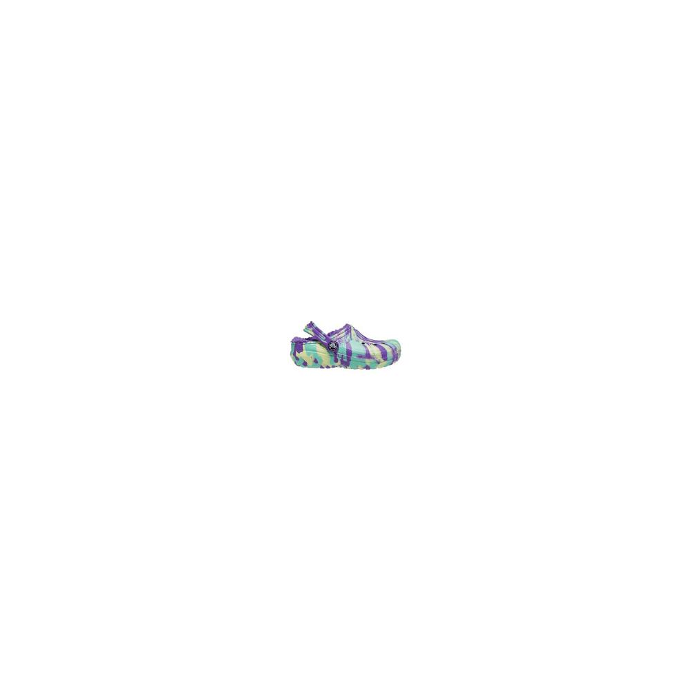 Crocs Classic Lined Marbled Kids' Clogs Purple / Multicolor | ILMEHY391