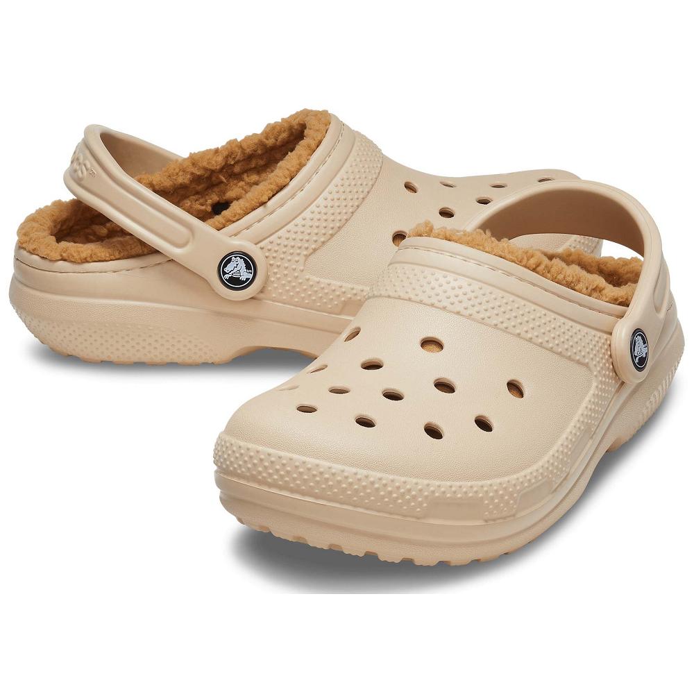 Crocs Classic Lined Men Clogs Brown | CEHMSX345