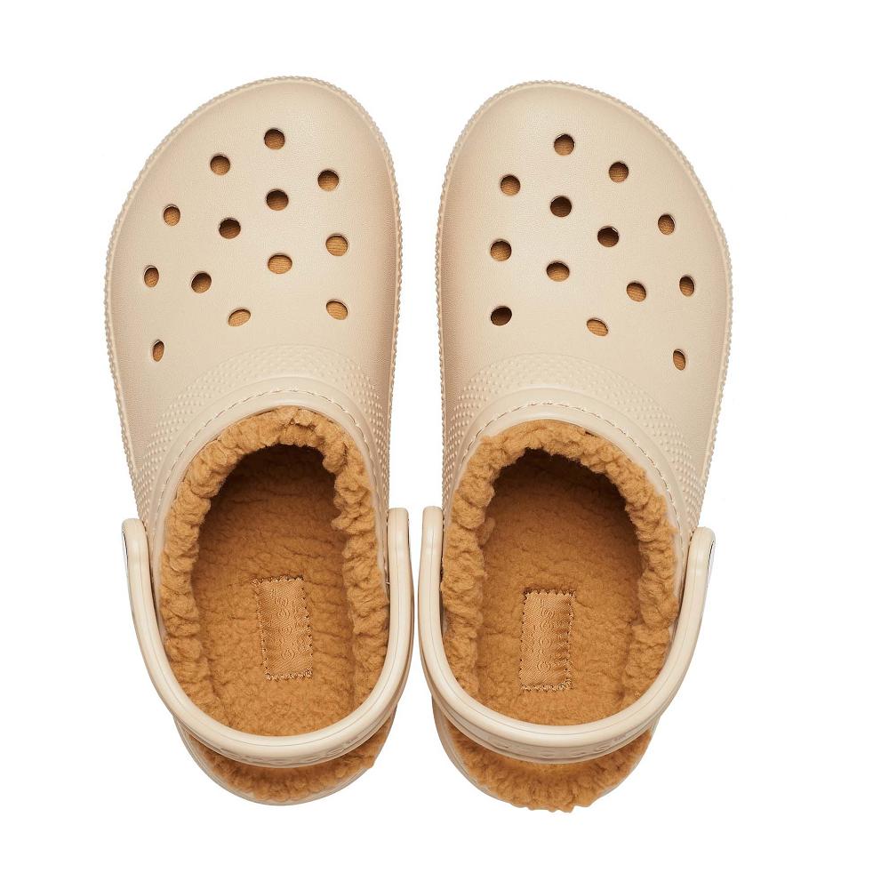 Crocs Classic Lined Men Clogs Brown | CEHMSX345