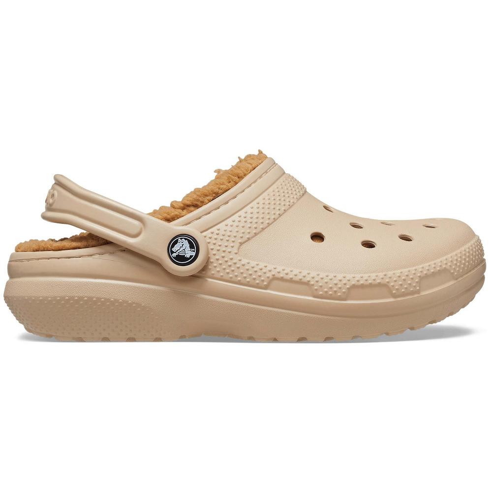 Crocs Classic Lined Men Clogs Brown | CEHMSX345