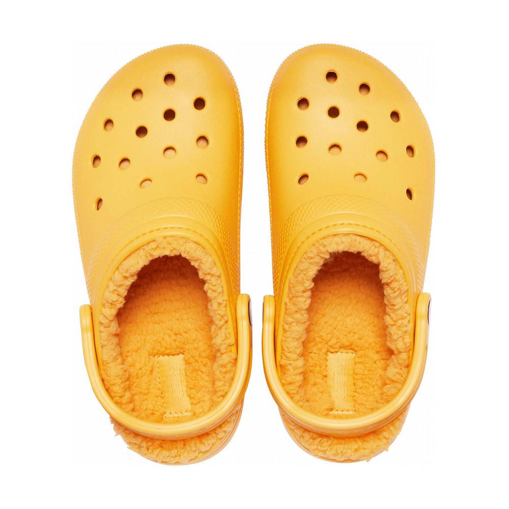 Crocs Classic Lined Men Clogs Gold | OQJMCI452