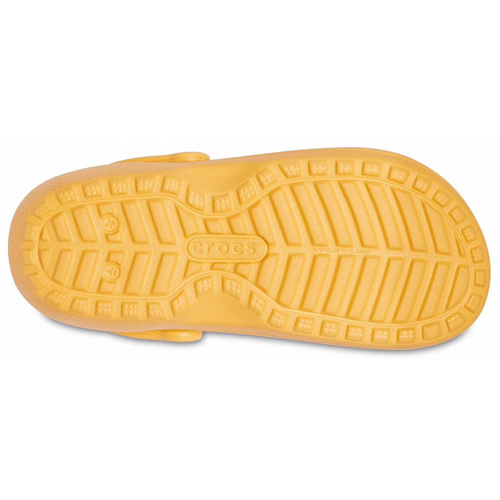 Crocs Classic Lined Men Clogs Gold | OQJMCI452