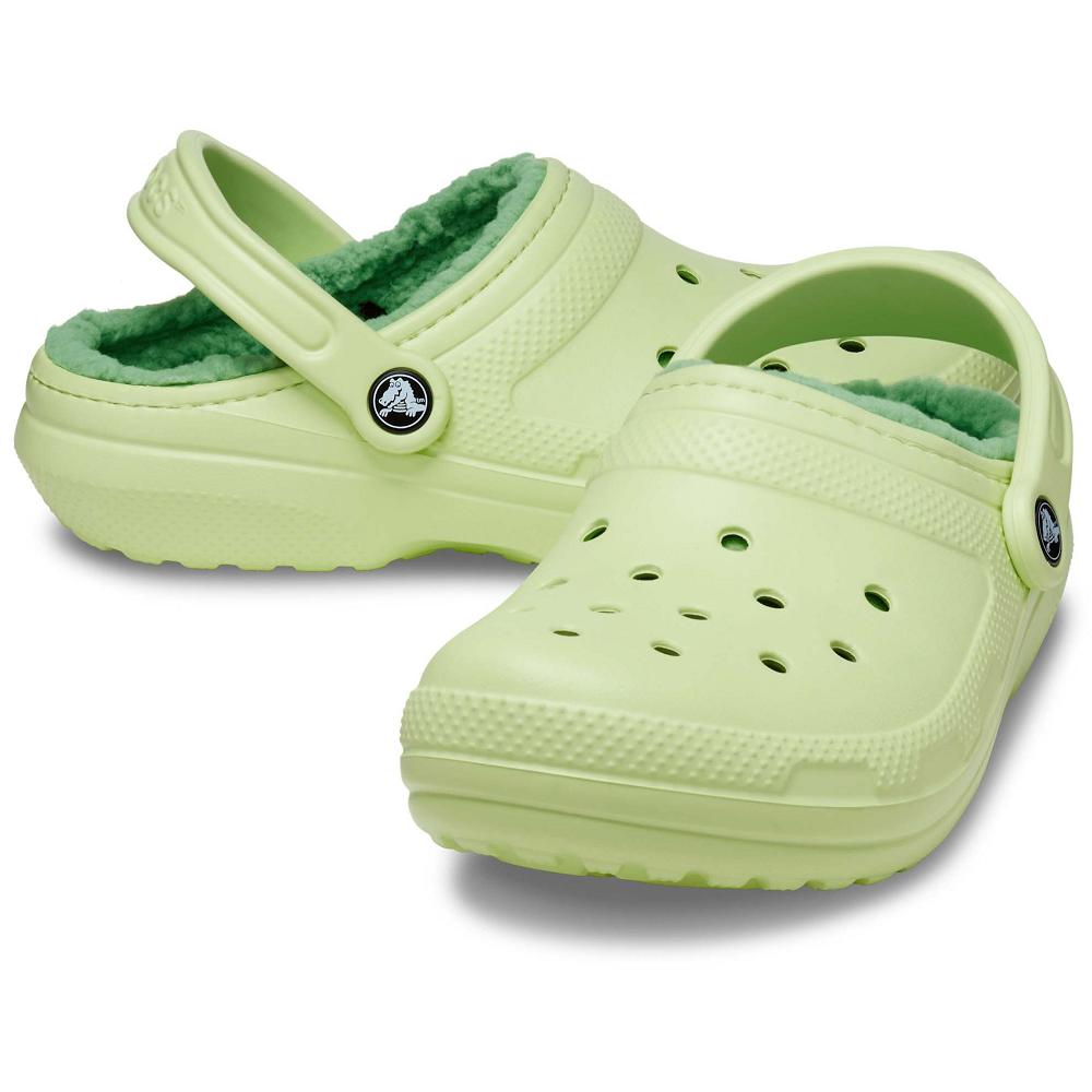 Crocs Classic Lined Men Clogs Mint | SQTGXE724