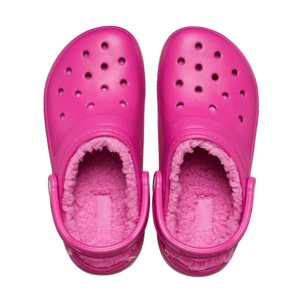 Crocs Classic Lined Men Clogs Pink | YGPRUV489