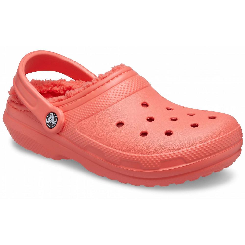 Crocs Classic Lined Men Clogs Red | HCBFVX826
