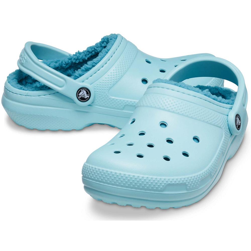 Crocs Classic Lined Men Clogs Turquoise | HZXTOC496