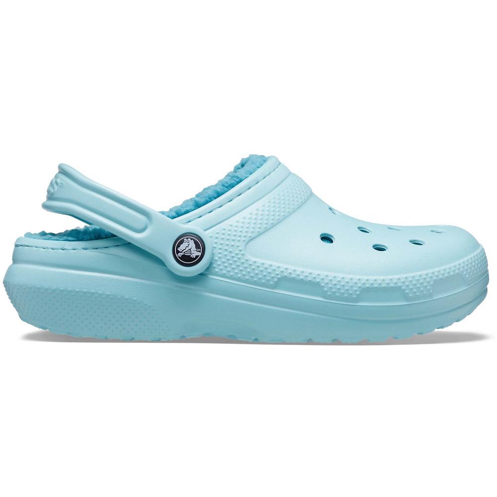 Crocs Classic Lined Men Clogs Turquoise | HZXTOC496