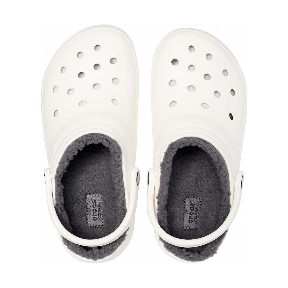 Crocs Classic Lined Men Clogs White | HAPVJL780