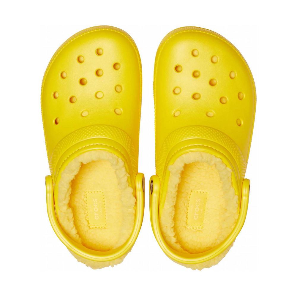 Crocs Classic Lined Men Clogs Yellow | VYDQLJ317