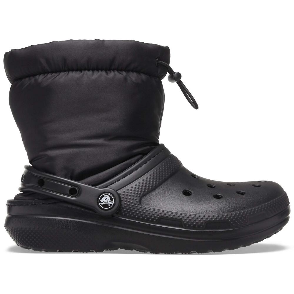 Crocs Classic Lined Neo Puff Men Boots Black | ROFMDB690