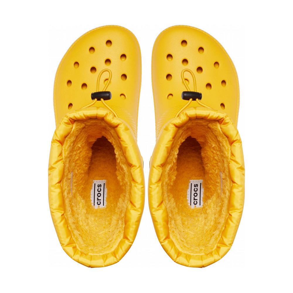 Crocs Classic Lined Neo Puff Men Boots Yellow | IRWJNM061
