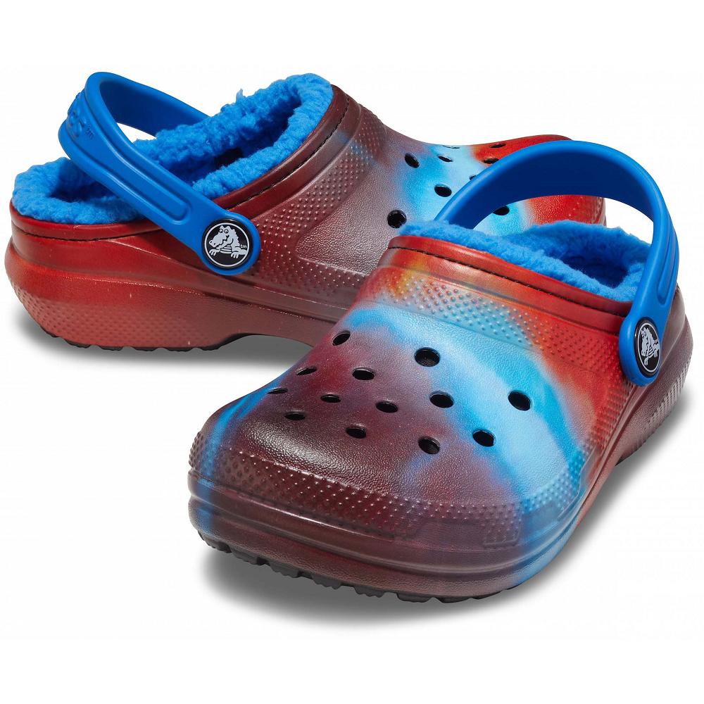 Crocs Classic Lined Out of This World Kids' Clogs Red | ZILNTY801