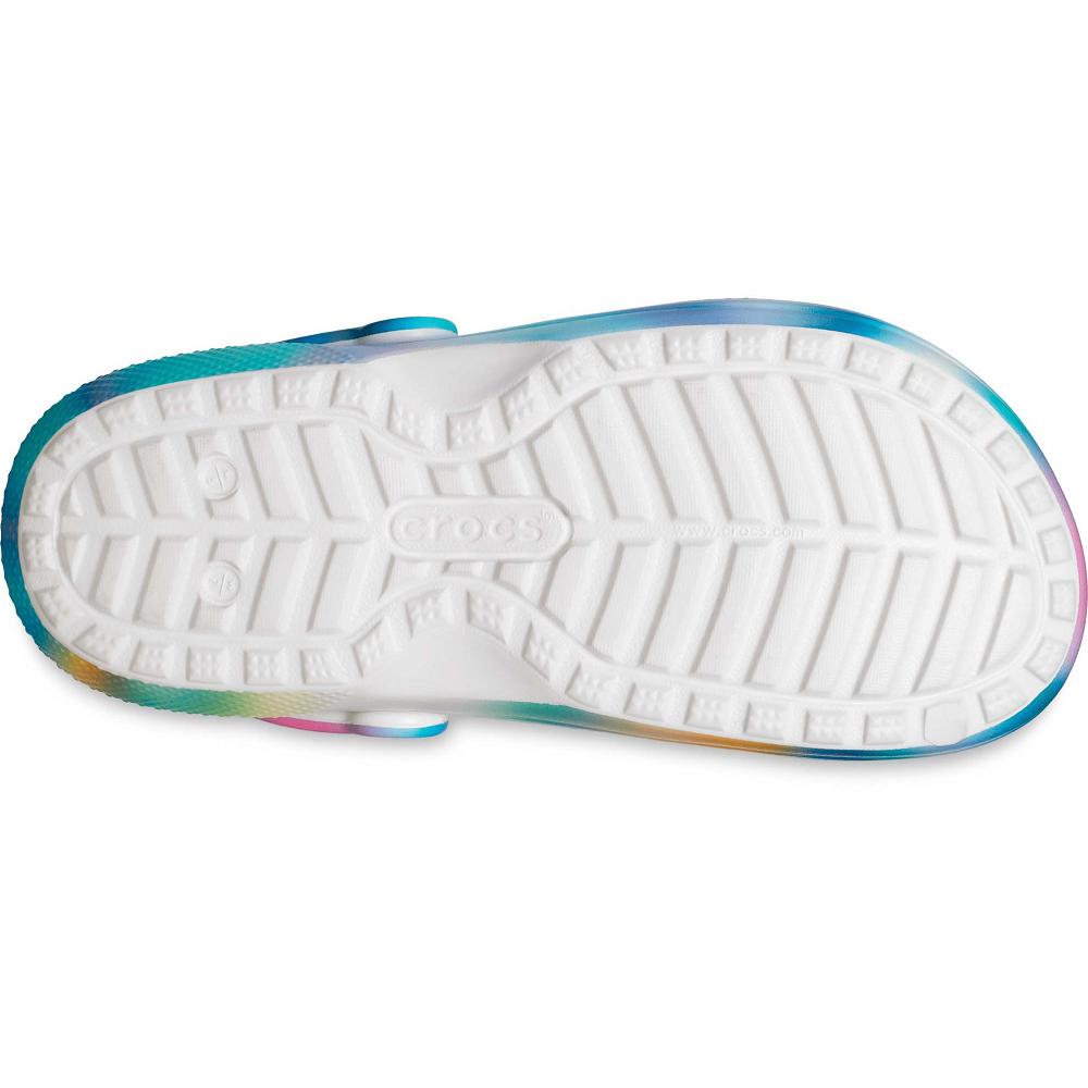 Crocs Classic Lined Solarized Women Clogs Turquoise / Multicolor | RCHAEO865