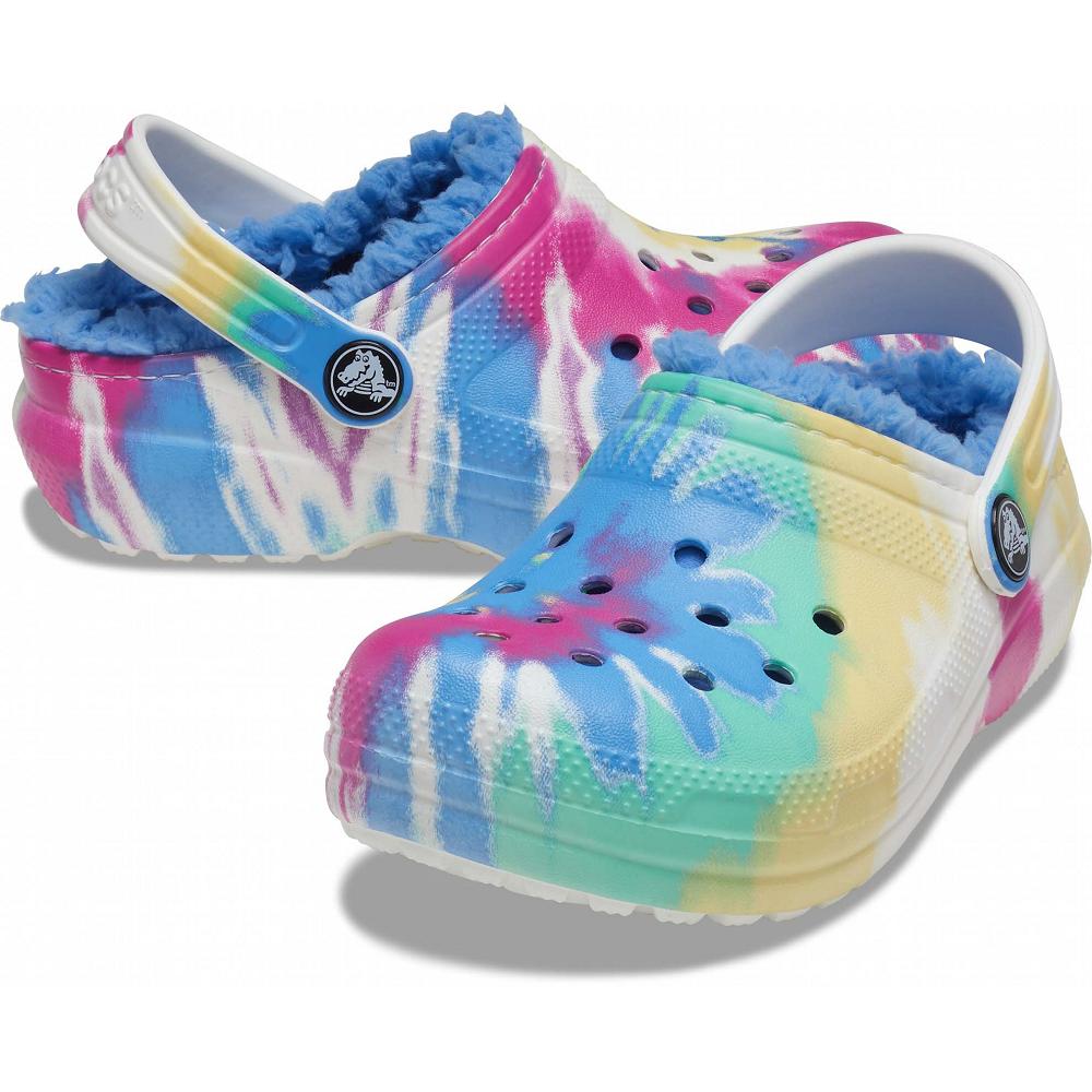 Crocs Classic Lined TieNew Zealand -Dye Graphic Kids' Clogs Multicolor | BSMLUI376