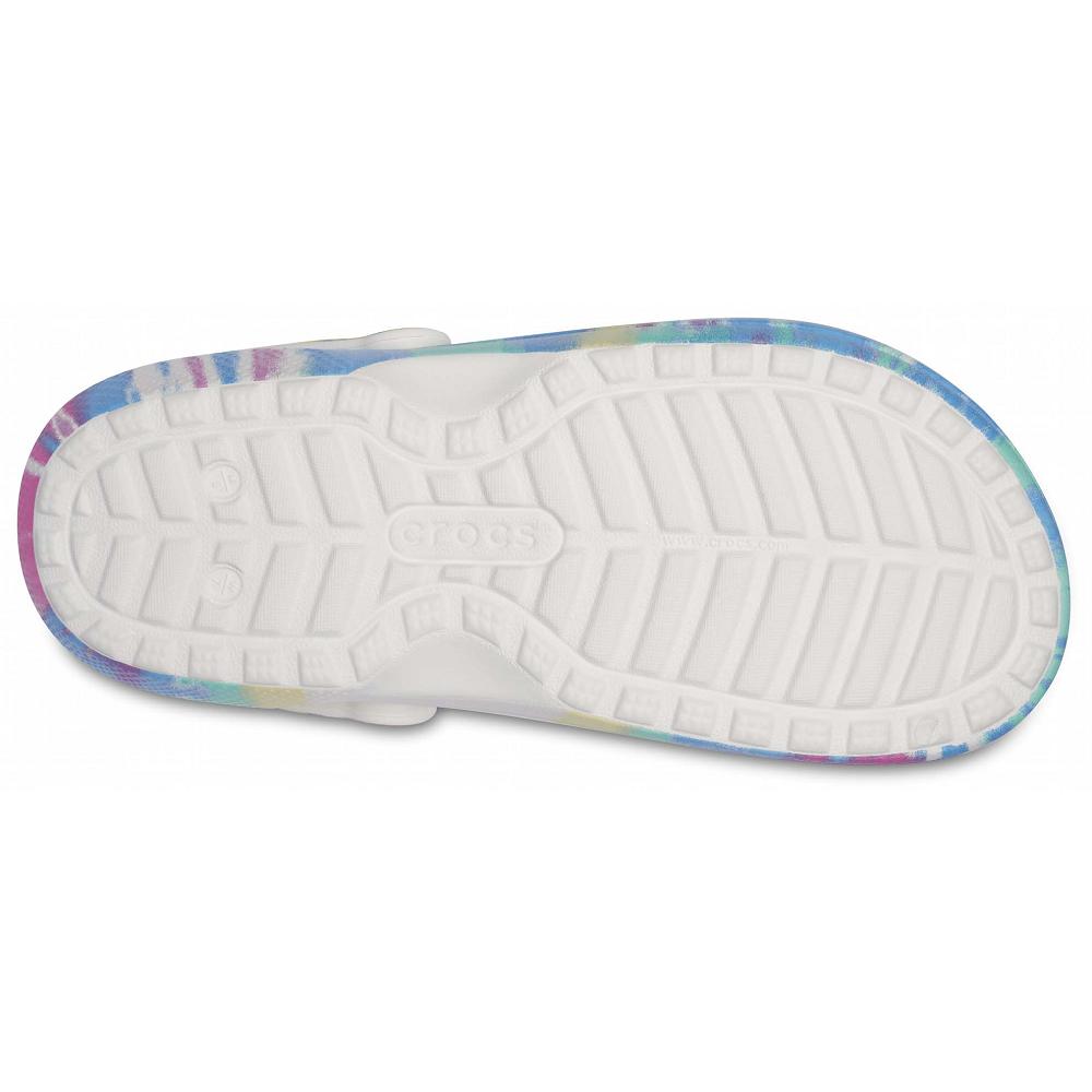 Crocs Classic Lined TieNew Zealand -Dye Men Clogs Blue / Multicolor | FQBKWG107