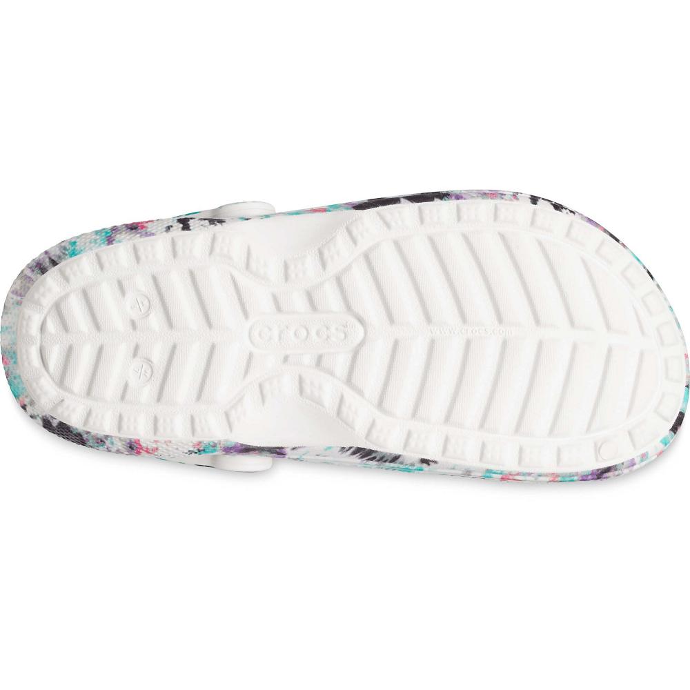 Crocs Classic Lined TieNew Zealand -Dye Men Clogs Mint / Multicolor | FXSIDM590
