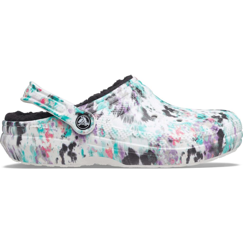 Crocs Classic Lined TieNew Zealand -Dye Men Clogs Mint / Multicolor | FXSIDM590