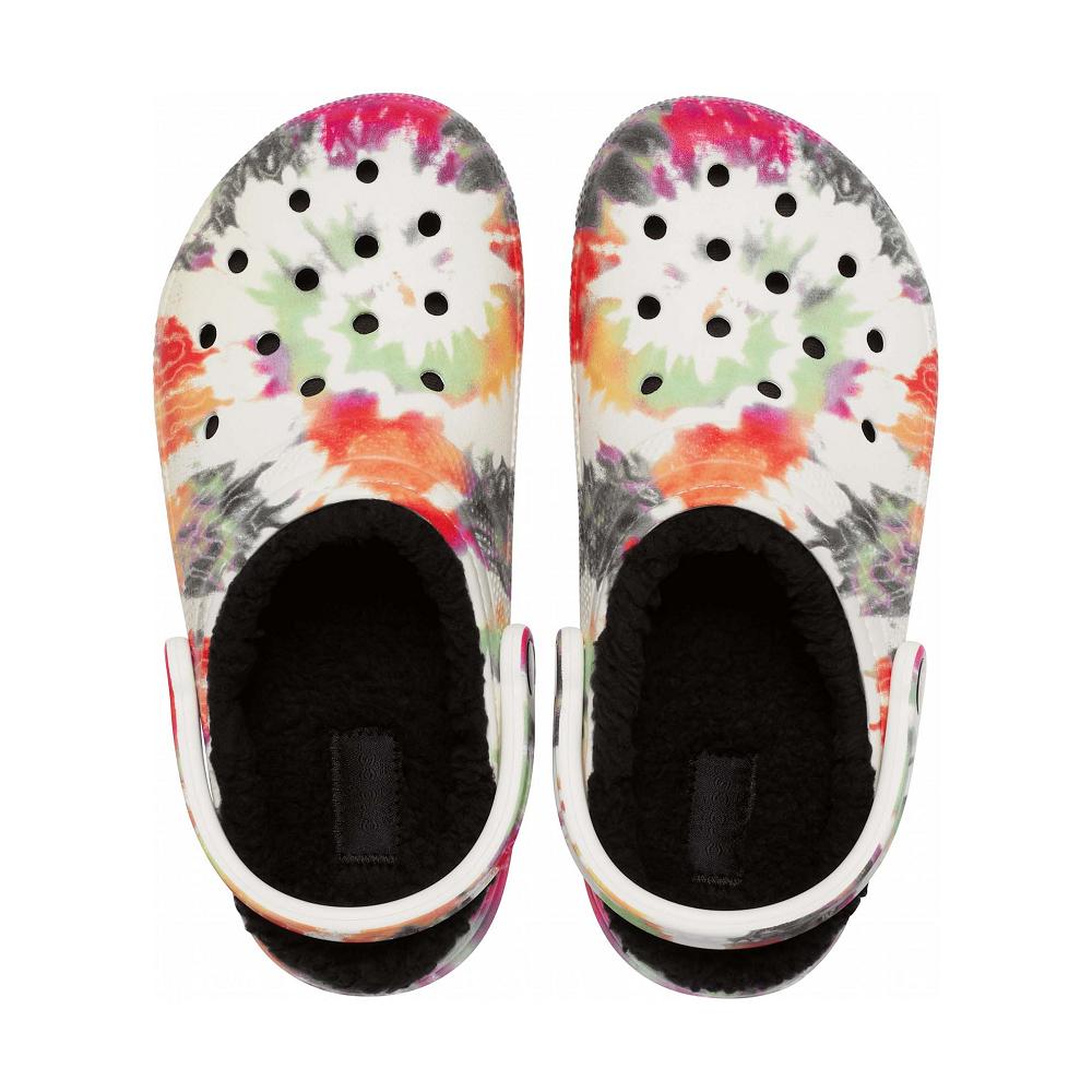 Crocs Classic Lined TieNew Zealand -Dye Men Clogs Pink / Multicolor | YAKVRE065