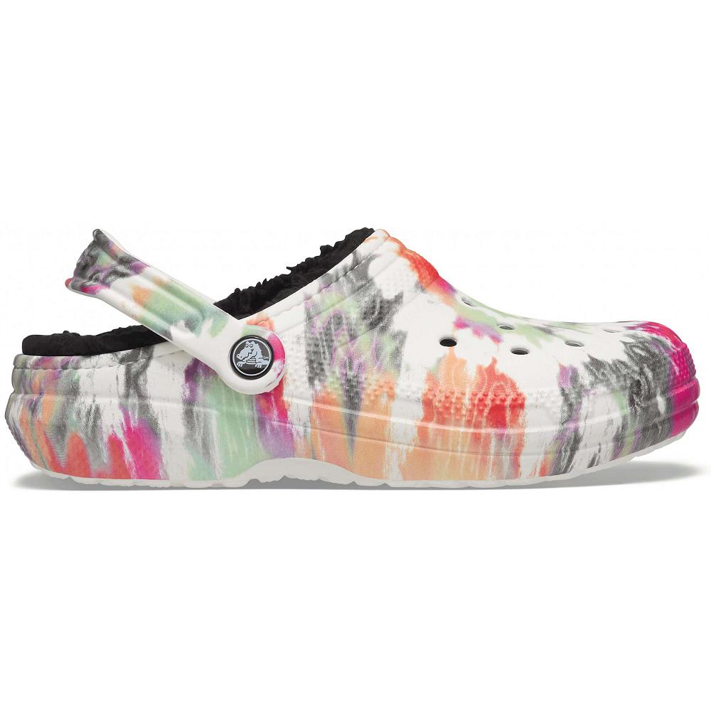Crocs Classic Lined TieNew Zealand -Dye Men Clogs Pink / Multicolor | YAKVRE065