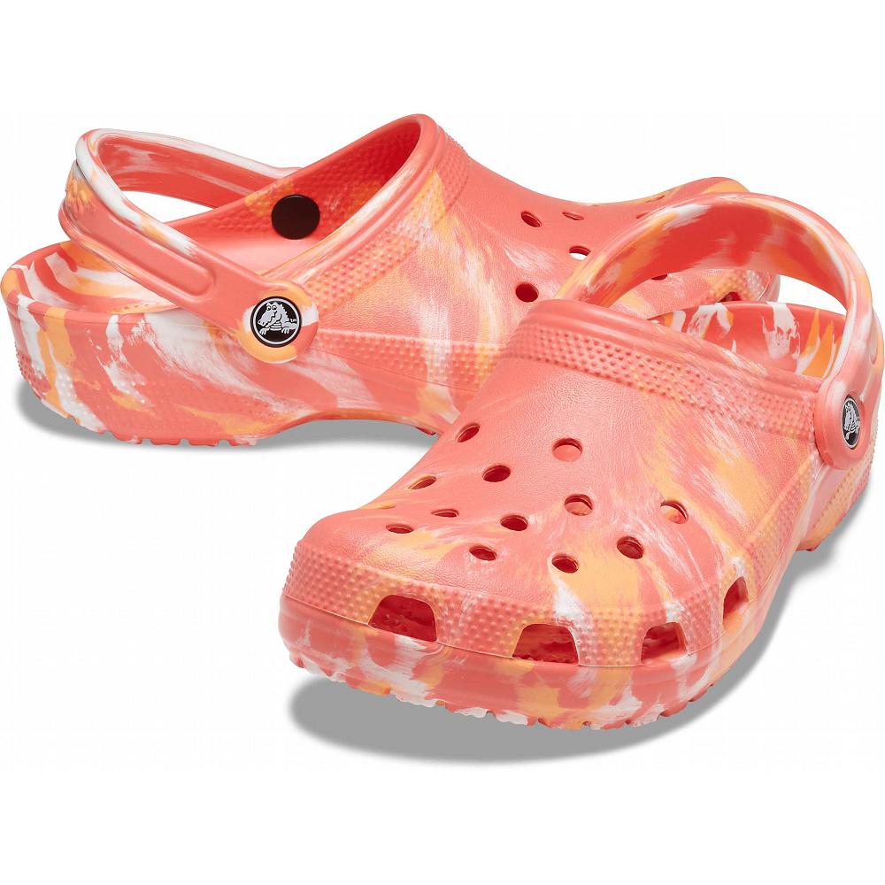Crocs Classic Marbled Men Clogs Pink | PFDBCX712