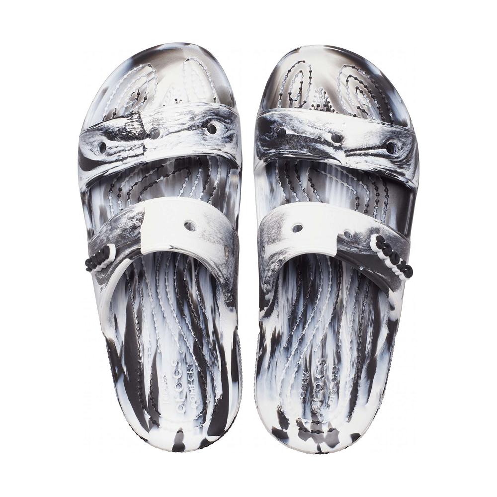 Crocs Classic Marbled Men Sandals Black | BEJMYN183