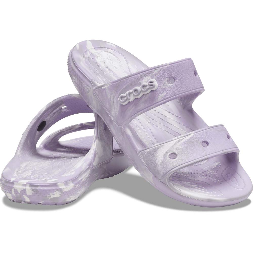 Crocs Classic Marbled Men Sandals Purple | NWDXGF159