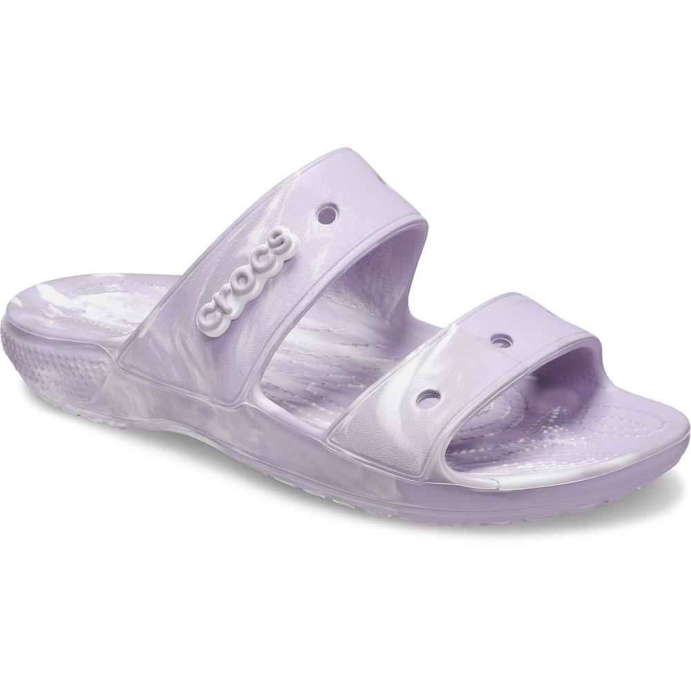 Crocs Classic Marbled Men Sandals Purple | NWDXGF159