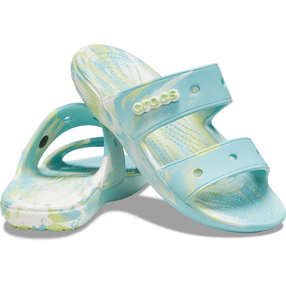 Crocs Classic Marbled Men Sandals Turquoise | SBCPKA901