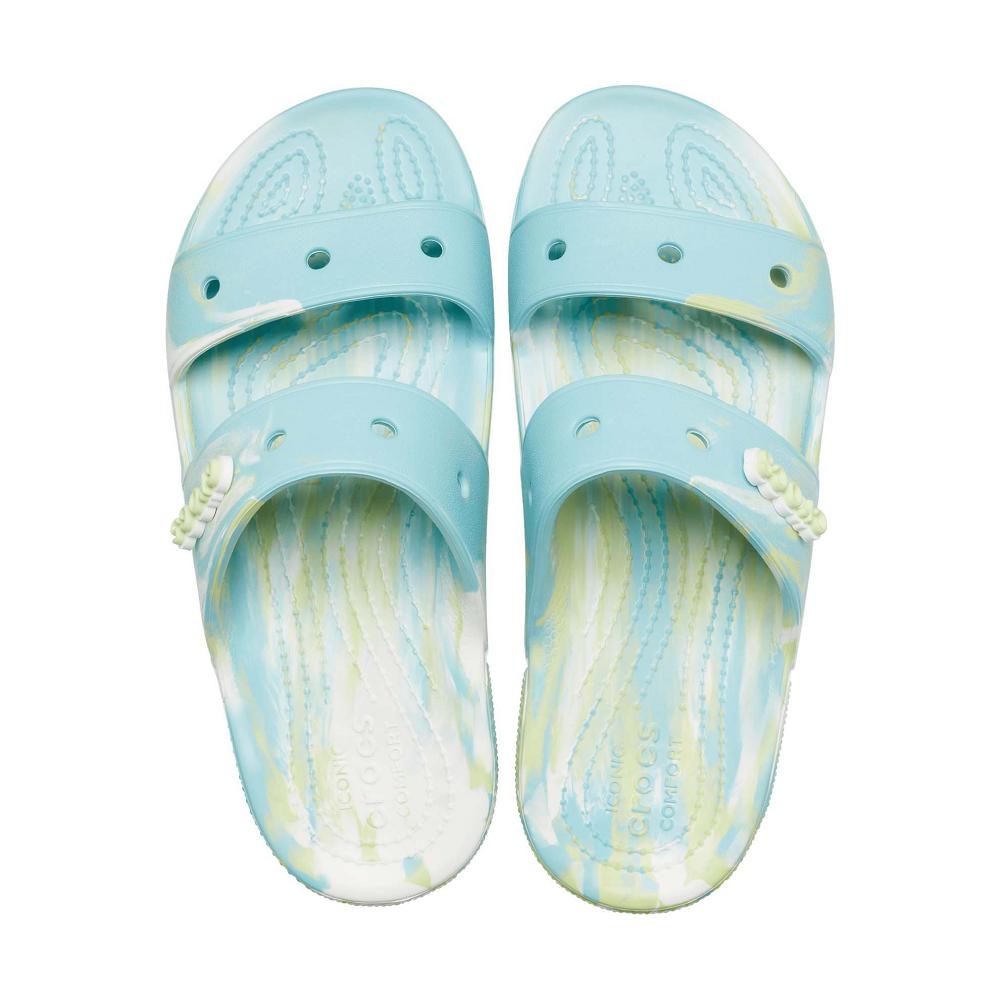 Crocs Classic Marbled Men Sandals Turquoise | SBCPKA901