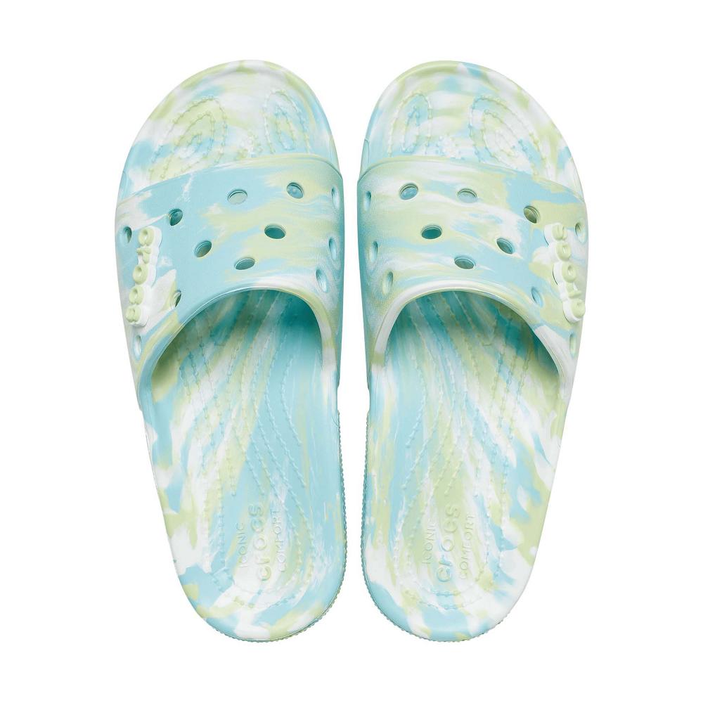 Crocs Classic Marbled Men Slides Turquoise | LMGXRN306