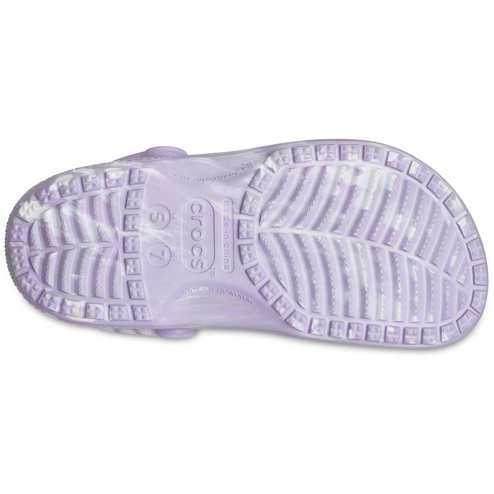 Crocs Classic Marbled Women Clogs Purple | OYWCZH268
