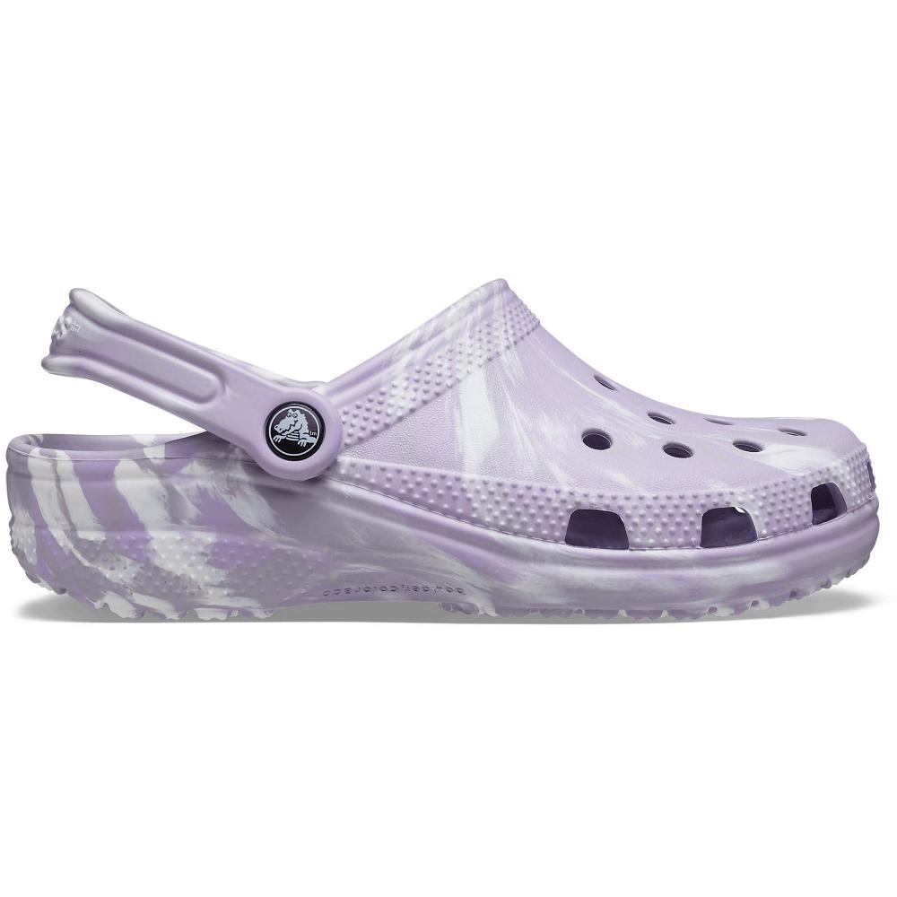 Crocs Classic Marbled Women Clogs Purple | OYWCZH268