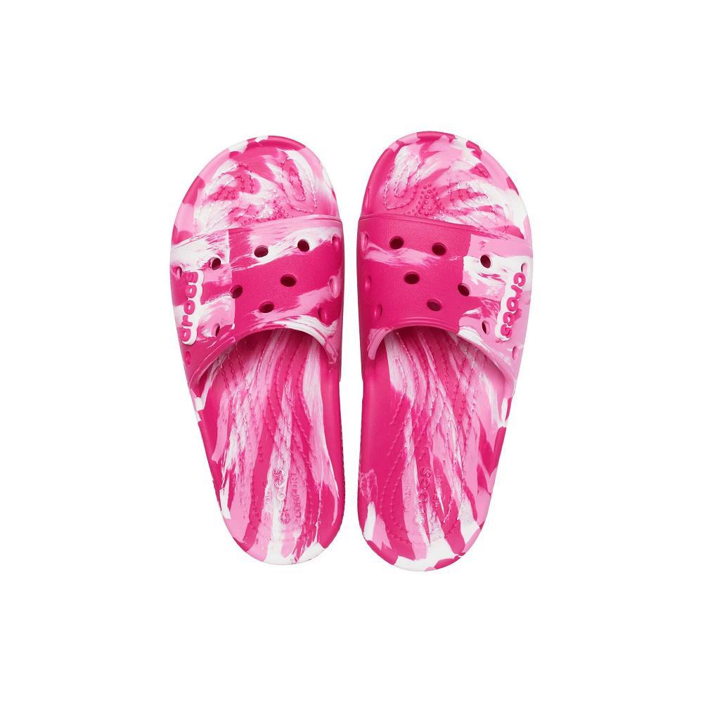 Crocs Classic Marbled Women Slides Pink | DIZYAO306