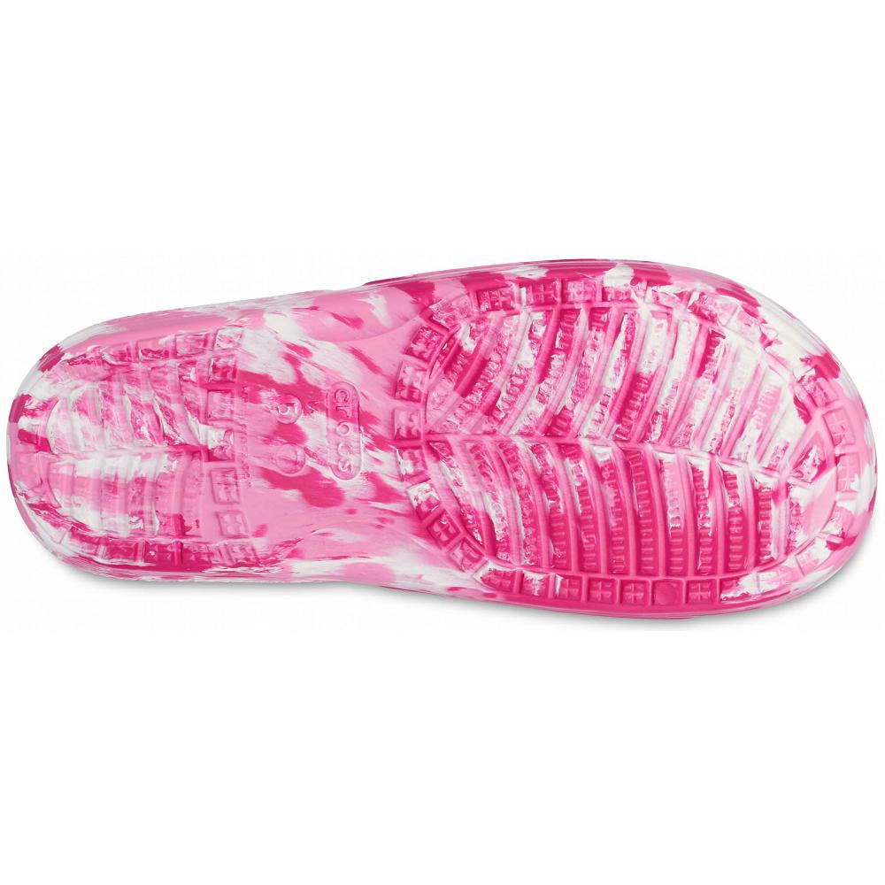 Crocs Classic Marbled Women Slides Pink | DIZYAO306