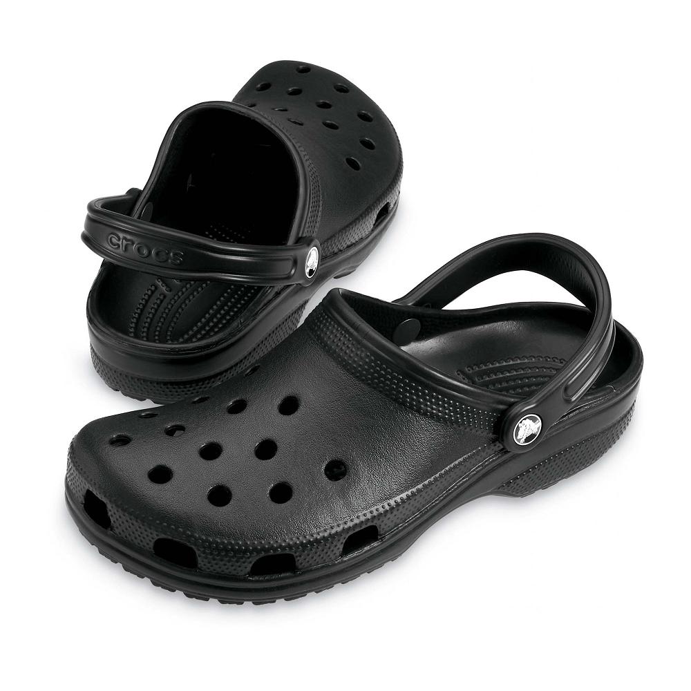 Crocs Classic Men Clogs Black | NMAUTX709