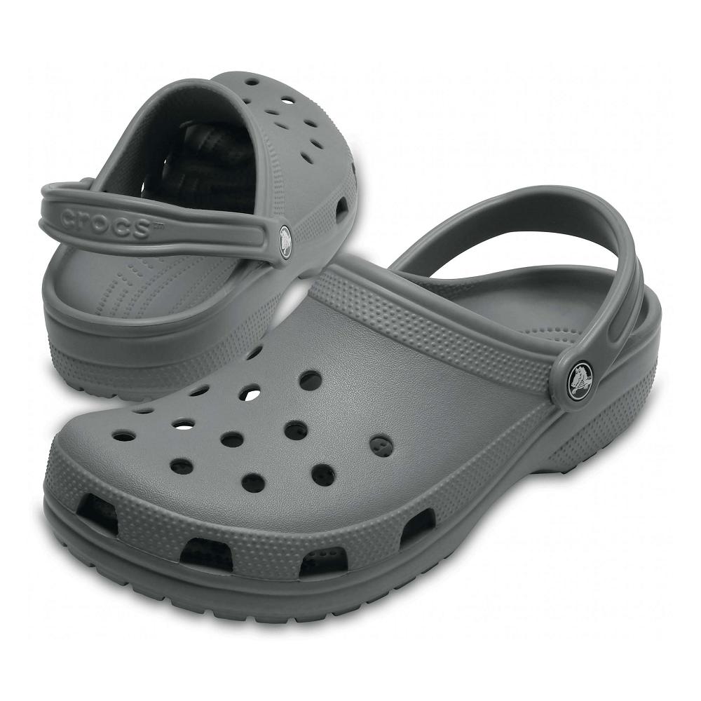 Crocs Classic Men Clogs Grey | QVTYZX980